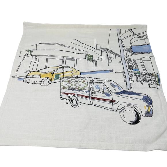 Ikea Lokalt Limited Edition Pillowcase Sham Canvas Art Sketch - Picture 1 of 3
